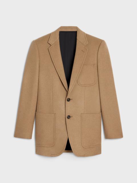 CELINE classic jacket in diagonal cashmere