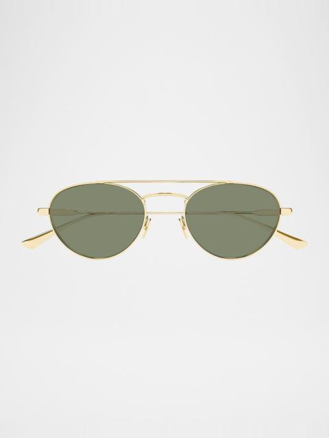SAINT LAURENT 51mm Metal Aviator Sunglasses