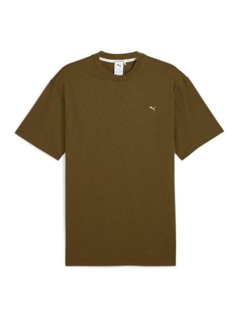 PUMA MMQ Logo T-shirt 'Khaki Green' 624009-59