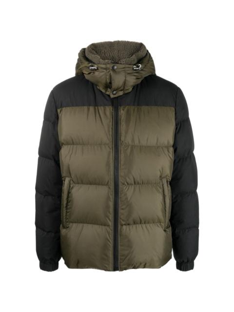 detachable-hood down jacket