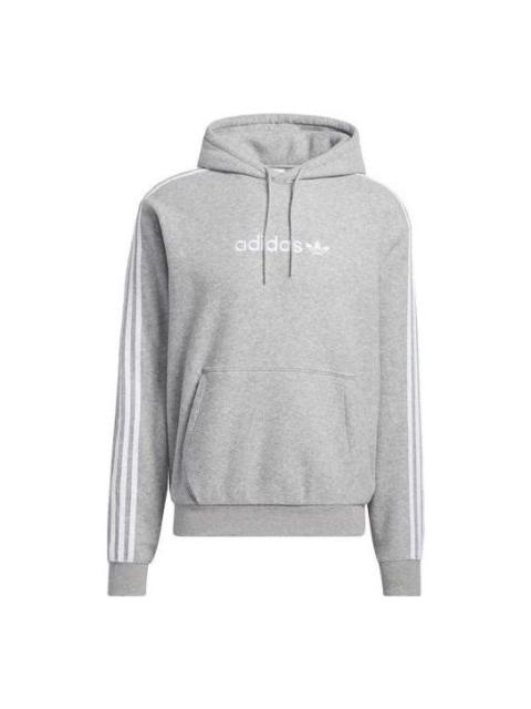 adidas Originals Comfort 3-Stripes Hoodie 'Heather Grey' H31237