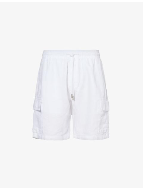 Vilebrequin Baie drawstring-waist linen shorts