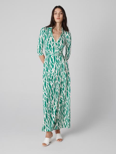 DIANE VON FURSTENBERG Abigail Silk Jersey Maxi Wrap Dress