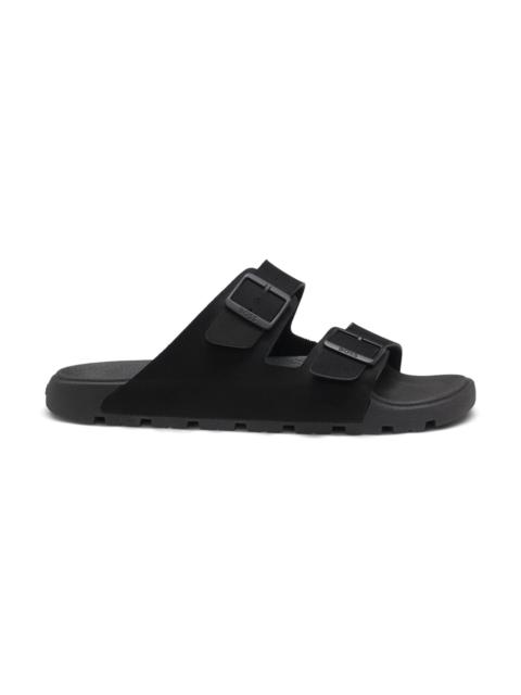 BOSS TWIN-STRAP SLIDES WITH BRANDED BUCKLES
