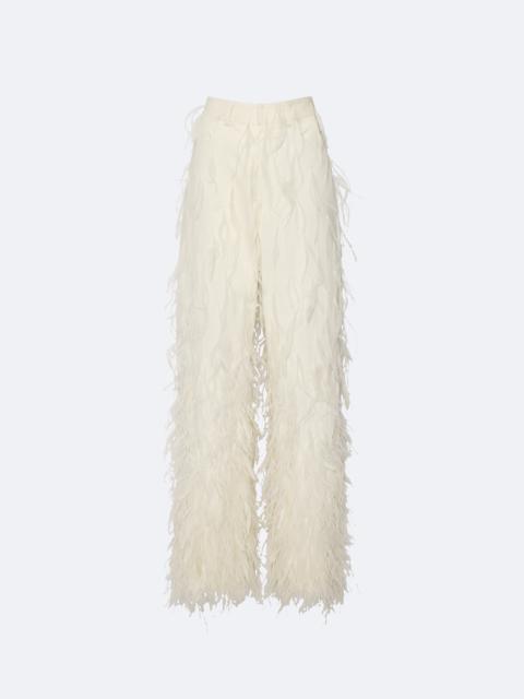 LAPOINTE Twill Pant With Feathers