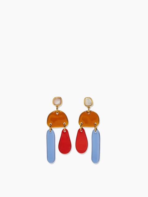 LIZZIE FORTUNATO Sun and Sea Earrings in Multi