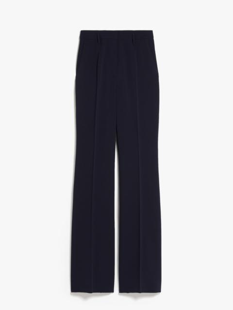 Flared technical cady trousers