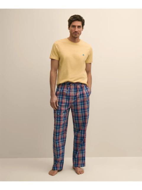 Brooks Brothers Cotton Broadcloth Madras Lounge Pants