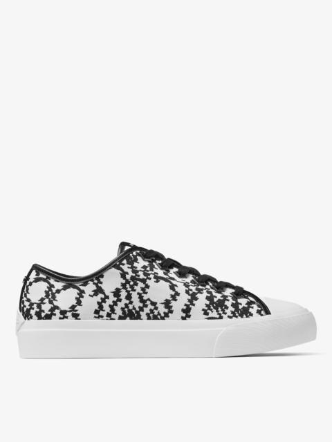 Palma/M
Black and White Distorted Jimmy Choo Jaquard Fabric Low-Top Trainers