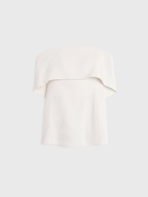 Off-shoulder evening top macadamia