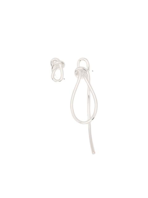Completedworks Thread knot-detail earrings