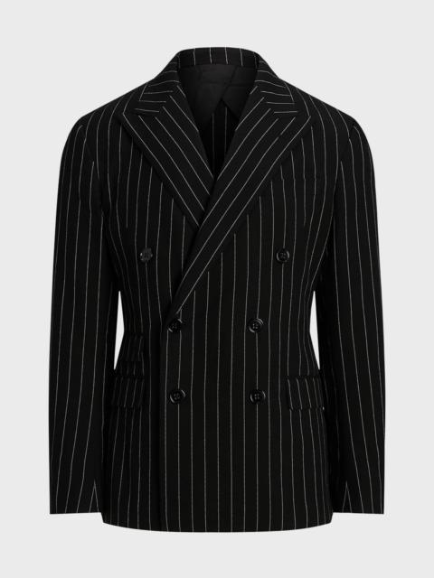 Men's Kent Hand-Tailored Striped Suit Jacket