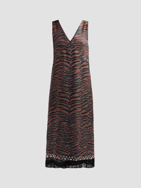 3.1 Phillip Lim Women's Tiger-Print Embellished Midi Dress - Sierra Multi