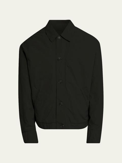 massimo alba Men's Water-Repellent Nylon Shirt Jacket
