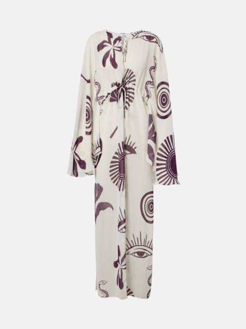 CALA de la CRUZ Checked maxi dress