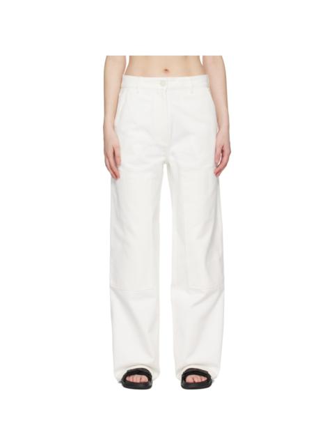 CECILIE BAHNSEN White Virginia Trousers