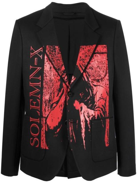 Raf Simons Solemn-X printed blazer