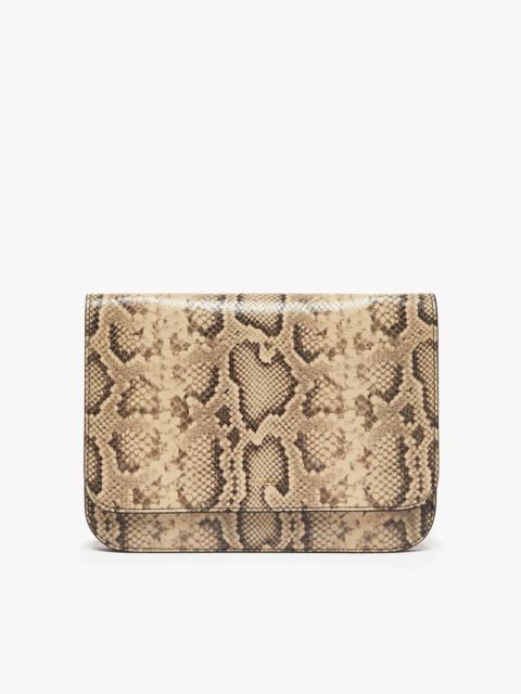 Sportmax LIANA Medium envelope bag with python print