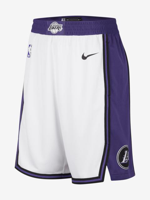 Nike Los Angeles Lakers City Edition Nike Men's Dri-FIT NBA Swingman Shorts