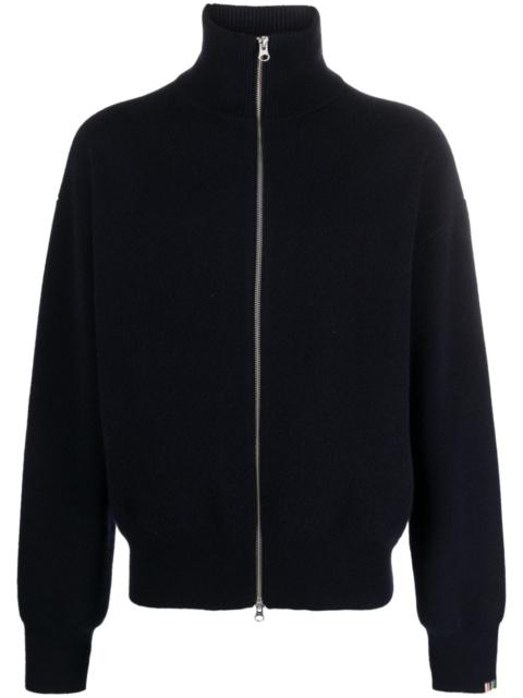 extreme cashmere zipped cashmere cardigan