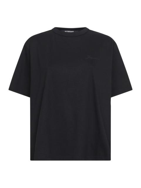 Black cotton Tovalo logo T-shirt