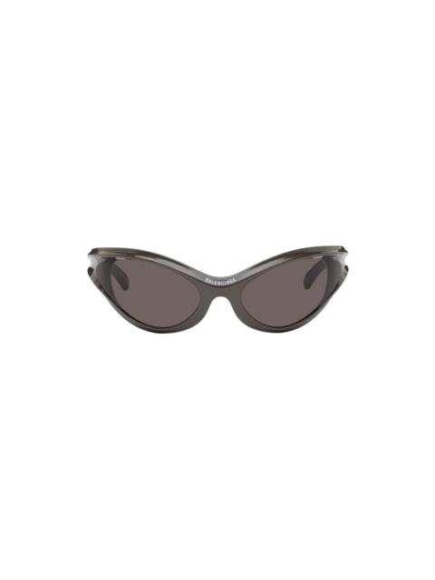 BALENCIAGA Gray Dynamo Round Sunglasses