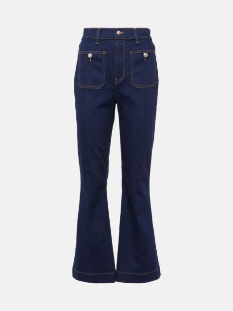 VERONICA BEARD Carson cropped flared jeans