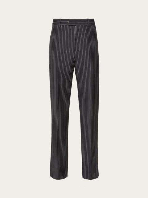 FERRAGAMO Flat front tailored trouser