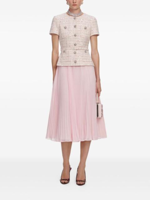 self-portrait sequin belted mini dress