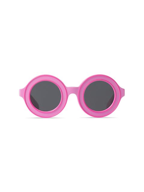 Burberry logo-print round-frame sunglasses