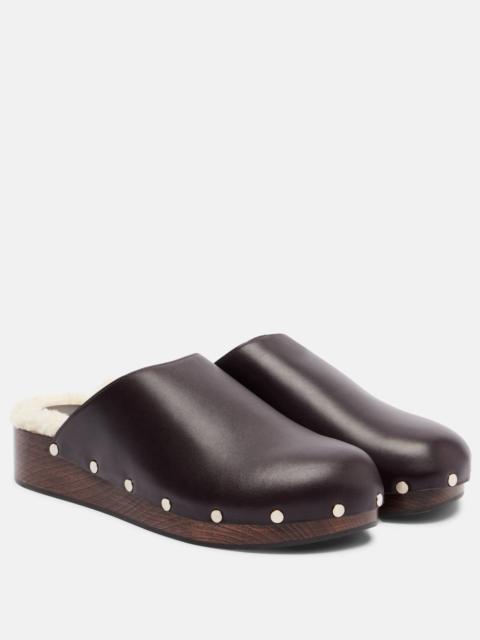 LE MONDE BÉRYL Agnes studded leather mules