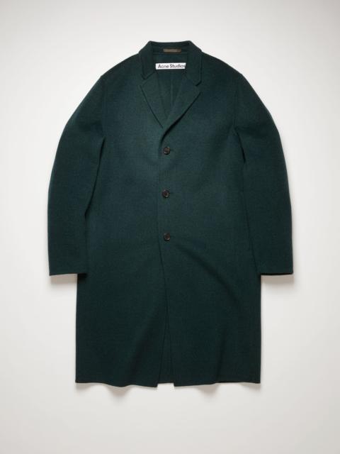 Acne Studios Double-faced wool coat forest green
