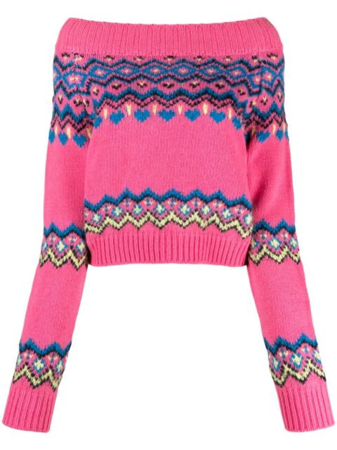 Andersson Bell Tako Nordic off-shoulder jumper
