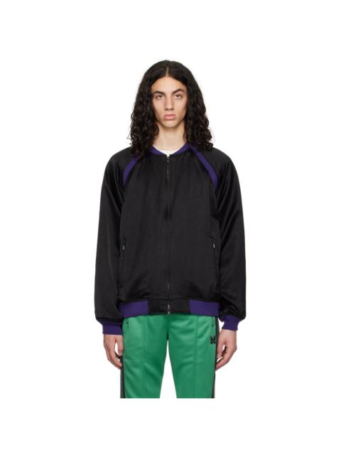 NEEDLES Black W.S.S. Bomber Jacket