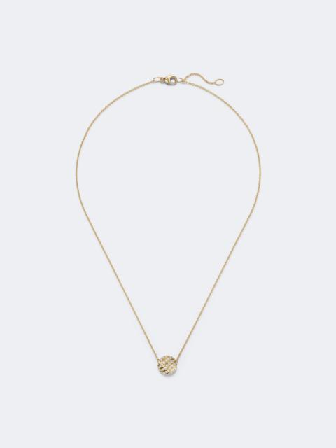 DAVID YURMAN Sculpted Cable 18kt gold pendant necklace with diamonds