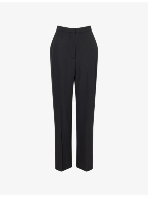 Givenchy Cigarette-Leg High-Rise Wool Trousers