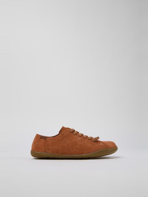 CAMPER Peu Red Nubuck Shoe for Women.