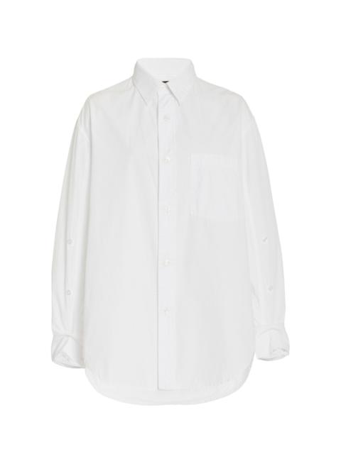 Kayla Oversized Cotton Shirt white