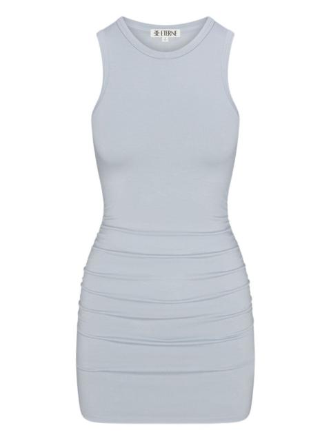 ÉTERNE Carrie sleeveless gathered mini dress