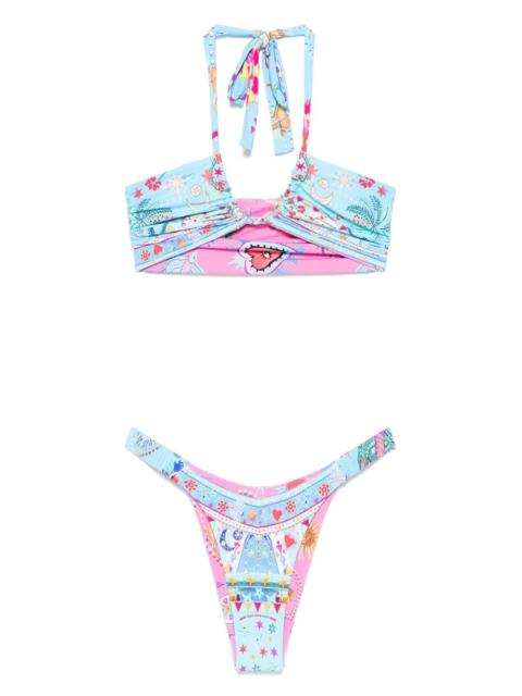 CAMILLA reversible printed bikini