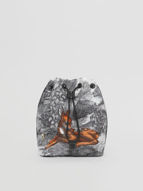 Burberry Deer Sketch Print Drawcord Pouch – Online Exclusive