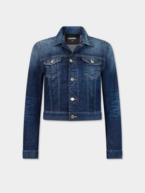 DSQUARED2 DSQUARED2 DOLLS DARK CLEAN WASH JEAN JACKET