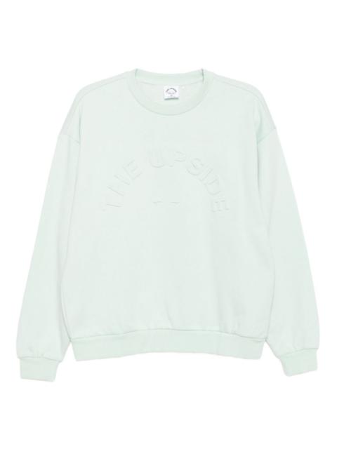 THE UPSIDE logo-embossed sweatshirt