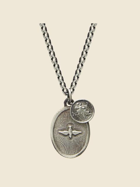 Miansai Dove Pendant Necklace - Polished Silver