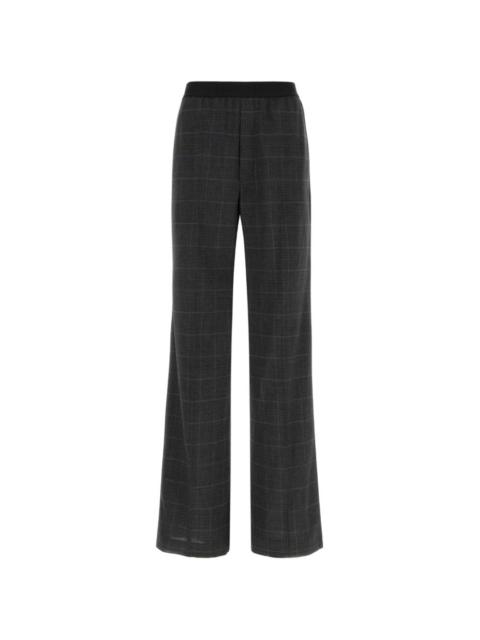 BALENCIAGA plaid straight trousers