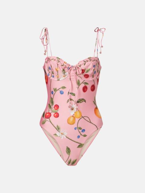 Agua by Agua Bendita Ébano printed swimsuit