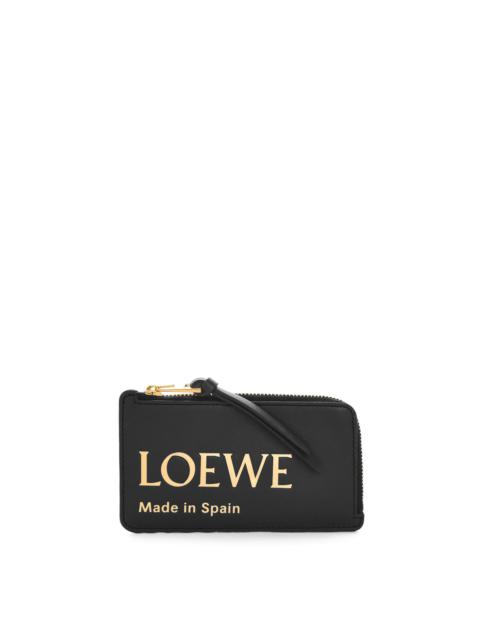 Embossed LOEWE coin cardholder in shiny nappa calfskin