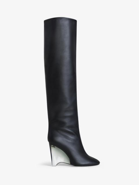 WEDGE BOOTS IN CALFSKIN