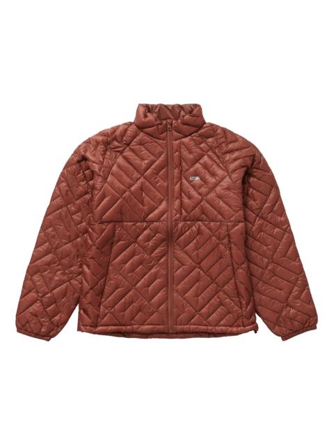 Supreme Spellout Quilted Lightweight Down Jacket Rust
