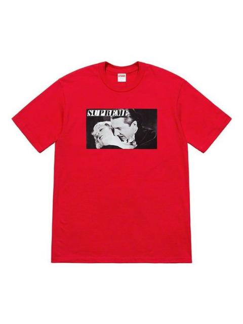 Supreme Supreme SS19 Bela Lugosi Tee Vampire Printing Short Sleeve Unisex Red SUP-SS19-10503